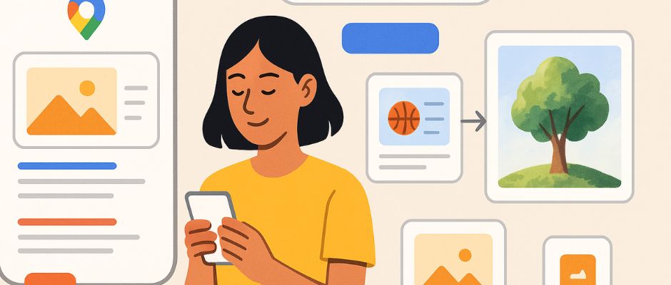 google integra ia en search discover