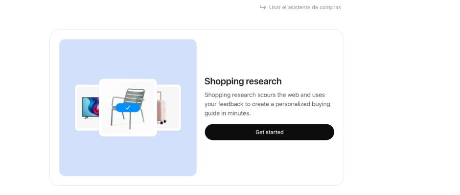 investigacion de compras en chatgpt como funciona