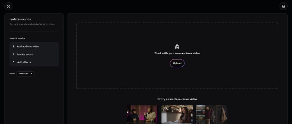 sam audio playground